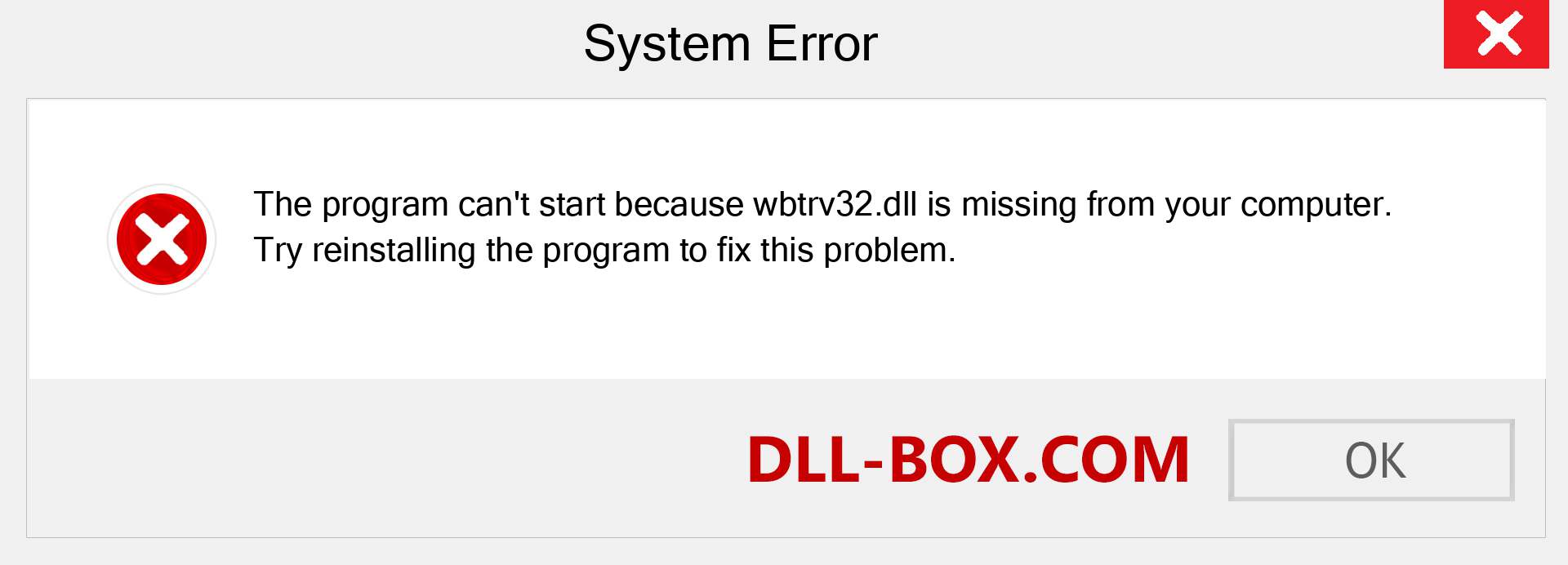  wbtrv32.dll file is missing?. Download for Windows 7, 8, 10 - Fix  wbtrv32 dll Missing Error on Windows, photos, images